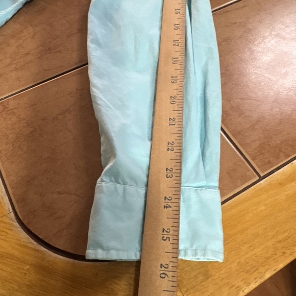 Ralph Lauren Shirt Men Sz Medium Blue Long Sleeve Pink Pony Feather Weight Twill - Picture 6 of 7